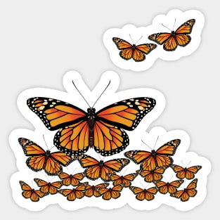 Monarch Butterflies Assemble! Sticker